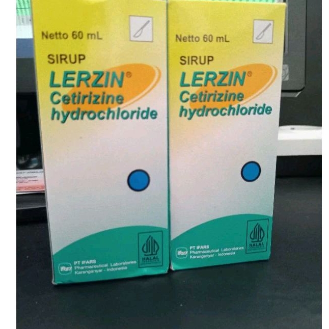 Lerzin sirup Netto 60 ML Obat alergi gatal dan pilek Anak anak