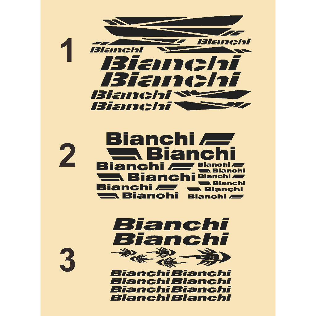 

cutting sticker stiker sepeda viral bianchii