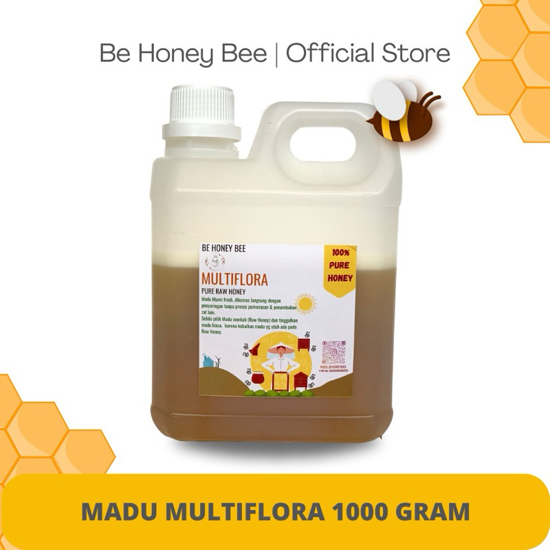 

Be Honey Bee Bundling 2 Madu Asli Multiflora 1KG & 1KG