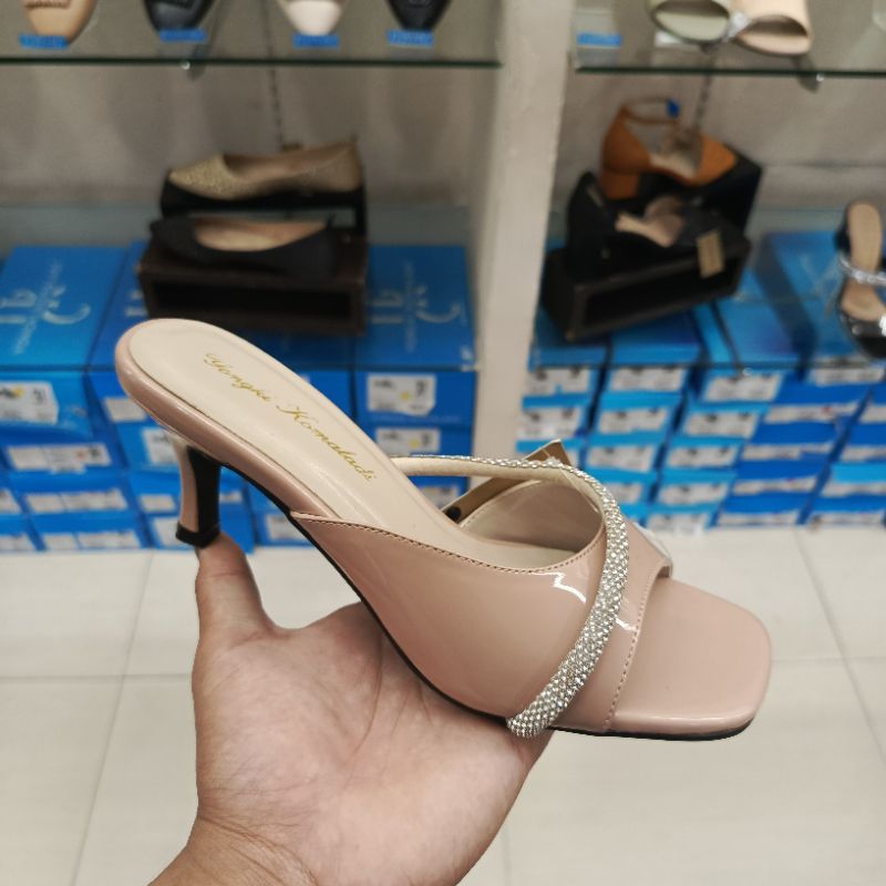 HEELS FORMAL BRAND YONGKI KOMALADI TINGGI HEELS 5 CM || SANDAL PESTA WANITA KEKINIAN GLOSI PRODUK OR