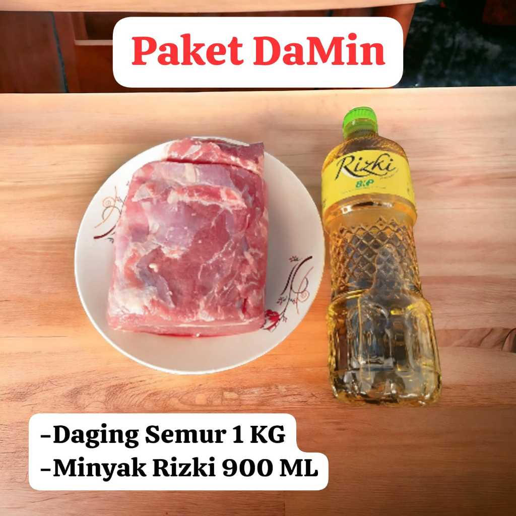 

PAKET DAMIN DAGING SAPI 1KG MINYAK GORENG 900ML