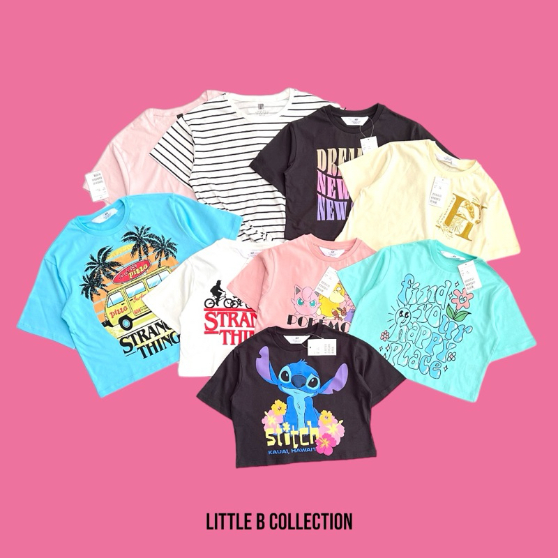 (5-14 tahun) hm crop top anak perempuan