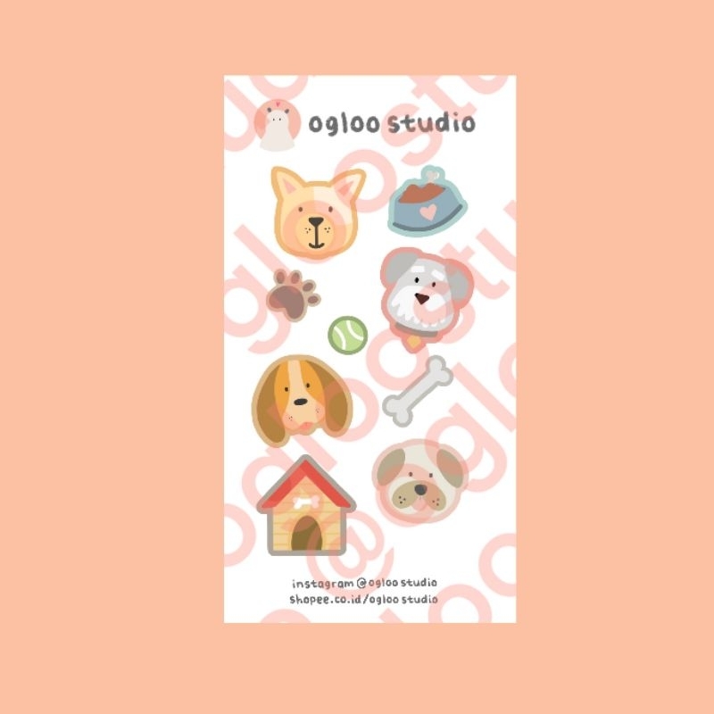 

STICKER AESTHETIC / STIKER ESTETIK / STICKER TUMBLR / STIKER LUCU (DOG)-B01