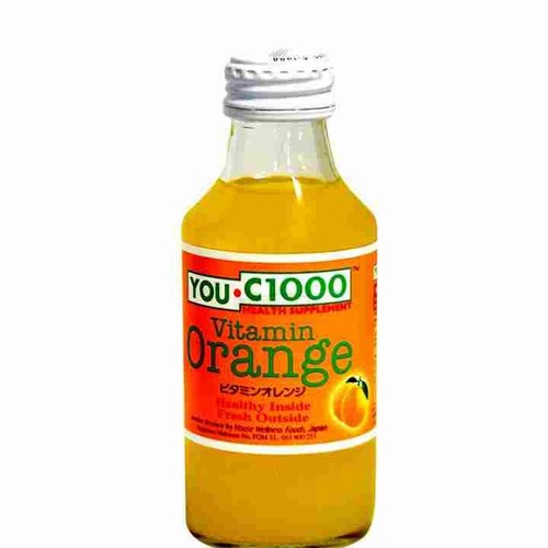 

you C1000 orange 140ml botol kaca - you C1000 jeruk