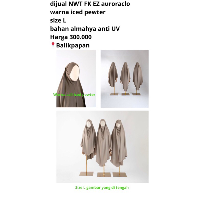 French khimar EZ Auroraclo