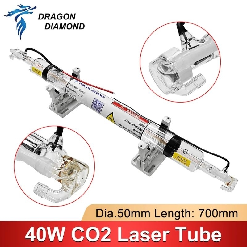 Laser Tube Co2 40W / Tabung Laser Co2 Dragon Diamond