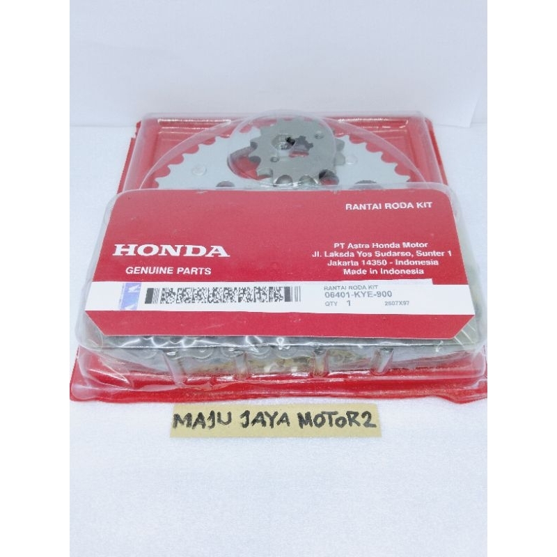 Gear set KYE gear paket komplit megapro new monoshock, Cb150R-Cb150 OLD. CB150R-CBR (OLD/