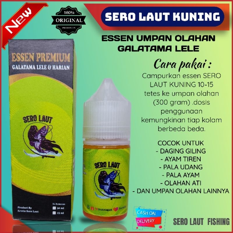 ESSEN UMPAN OLAHAN SERO LAUT KUNING GT LELE