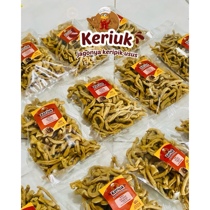 

keripik usus kemasan 250 gram