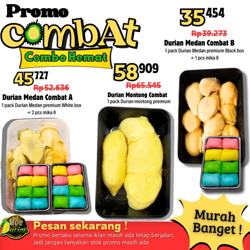 

DURIAN KUPAS MEDAN PREMIUM [PROMO COMBAT HEMAT BANGET]