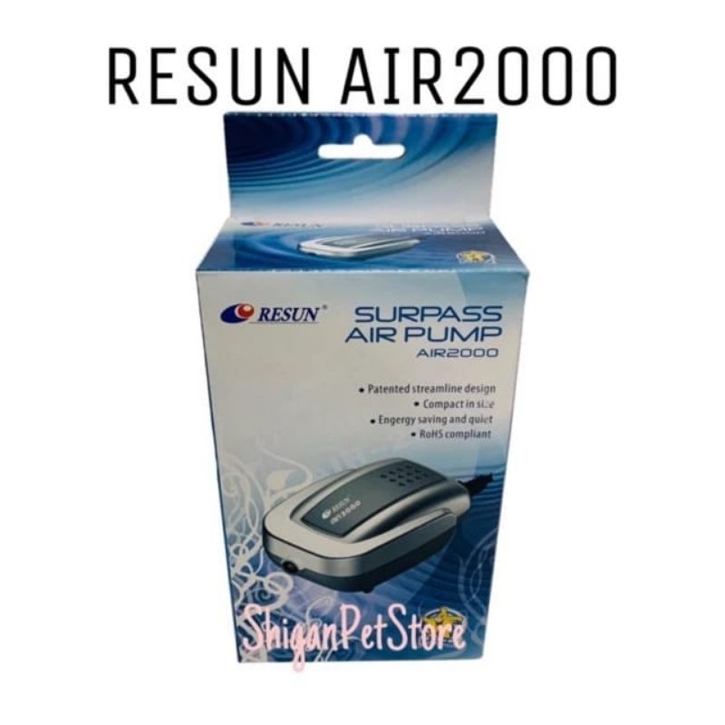 RESUN Surpass AIR PUMP AIR2000 - Pompa Udara / Aerator Aquarium Aquarium AIR 2000