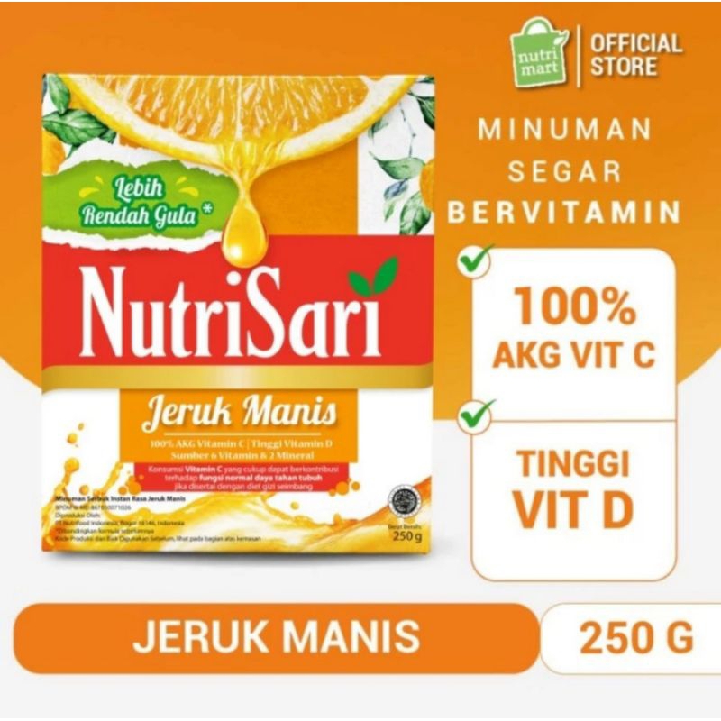 

NutriSari Jeruk Manis Refill 250gr