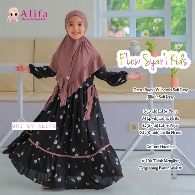 DRESS ANAK GAMIS ANAK FLOW ORIGINAL ALIFA