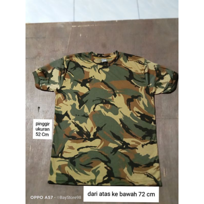 Kaos Loreng Libanon model kerah Pendek