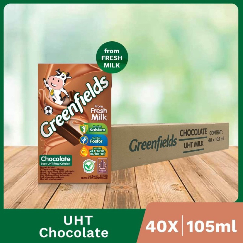 

PROMO Susu UHT Greenfields 105ml Fullcream Strawberry Chocomalt karton dus isi 40