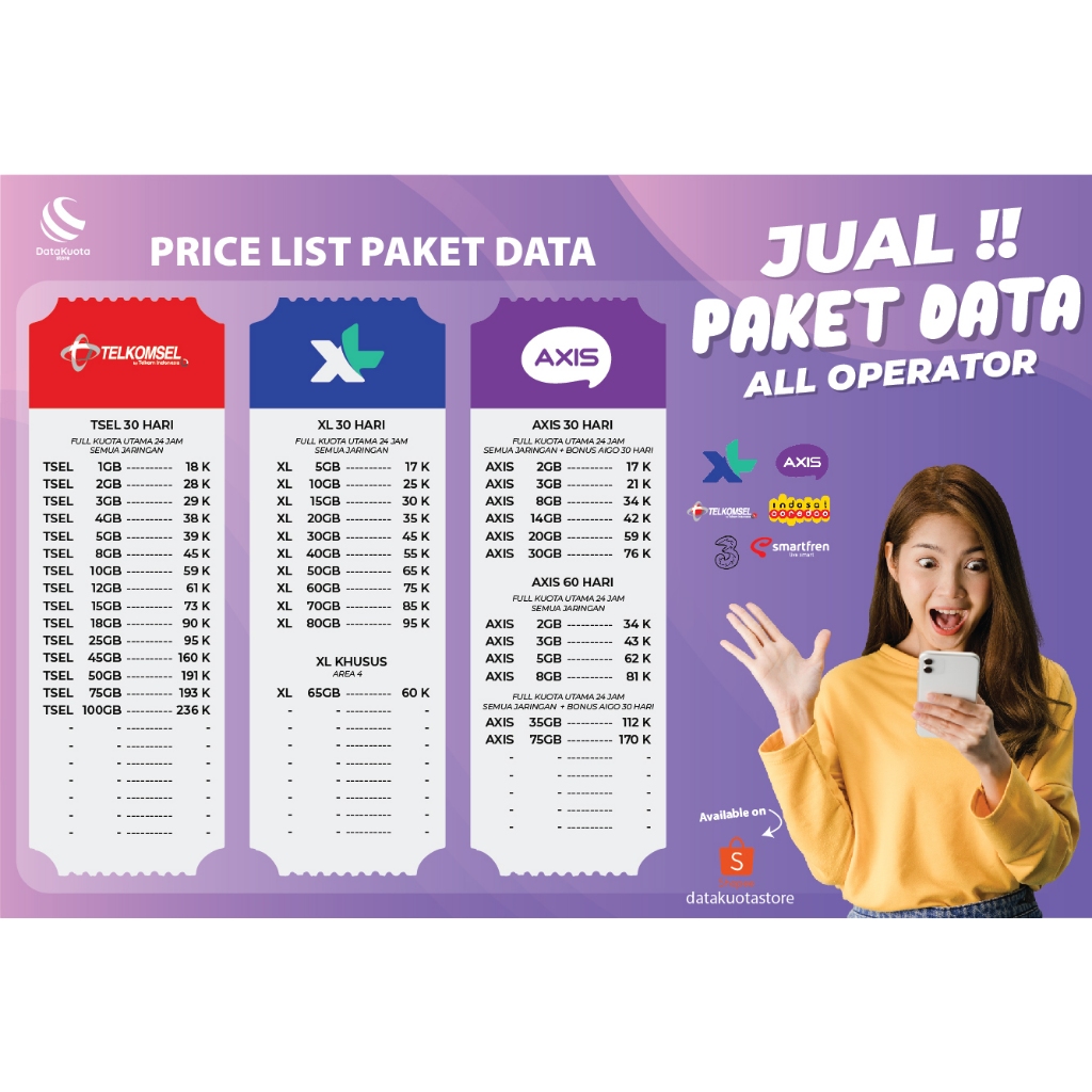 [INJECT] Paket Data Internet Pasti Murah di DataKuota Store