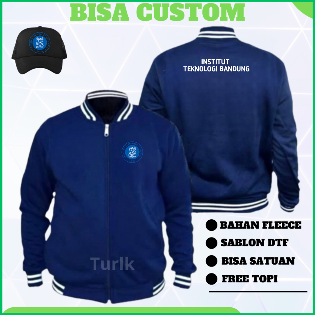 Jaket Institut Teknologi Bandung Jaket ITB Jaket Varsity Custom