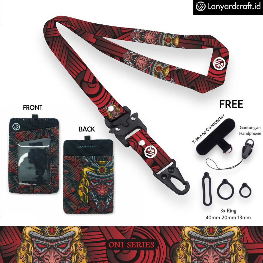 

LC.ID Lanyard Craft ONI V4 Gantungan Tali Holder Card Printing - ONI Series