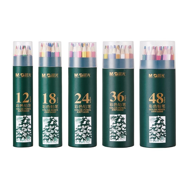 

M&G Hexagon Color Pencil Oil-based isi 18 Warna / Pensil Warna Kemasan Tabung