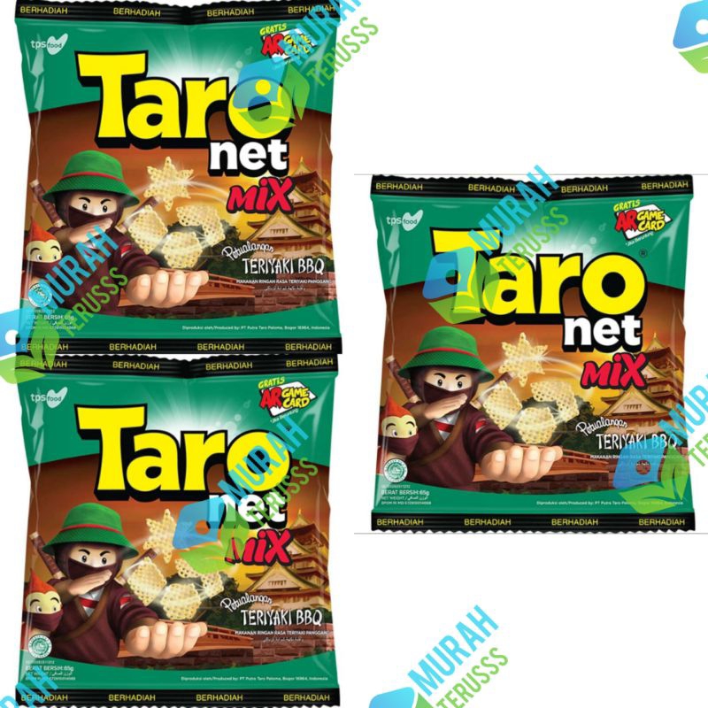 

Taro Net Mix Snack Teriyaki BBQ 65gr / Chiki Taro / Cemilan / Snack