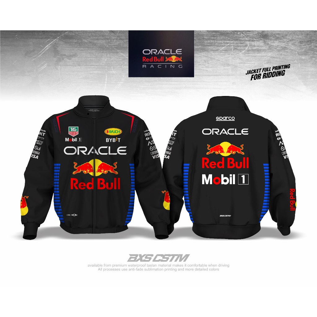JAKET MOTOR PREMIUM LIVERI F1 WINDPROOF AND WATERPROOF JAKET SUNMORI TOURING RIDING BXS CUSTOM