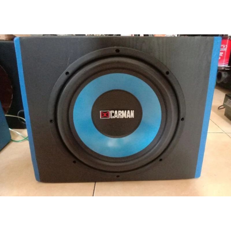 Subwoofer aktif carman 12inch list biru
