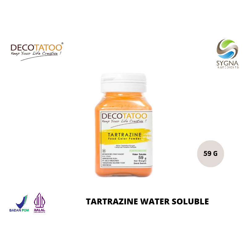 

Food Coloring Decotatoo - Water Soluble - Tartrazine Color