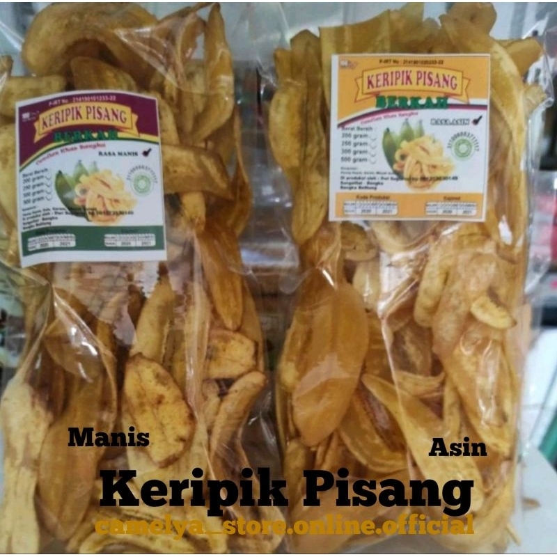 

KERIPIK PISANG/Snack Santai/Cemilan/Makanan Ringan/Manis/Asin