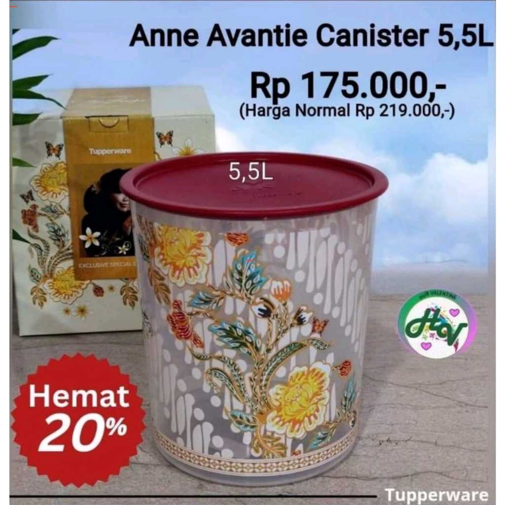 NEW ANNE AVANTIE CANISTER 5L PROMO TOPLES ANNE AVANTIE ORI