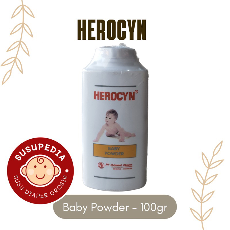 BEDAK HEROCYN BABY POWDER 100gr | Bedak Gatal Anak Herocyn Baby Powder 100 gr