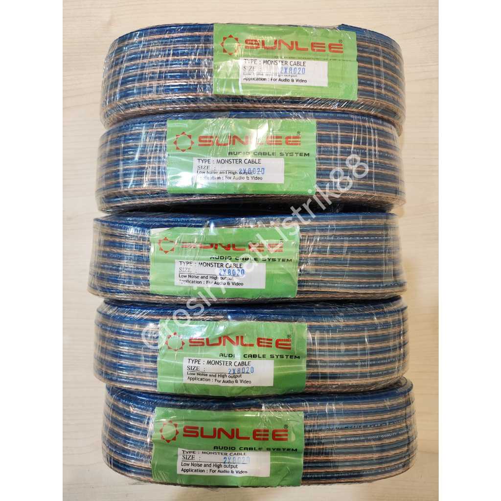 Kabel Listrik Transparan Kabel Serabut 2x80 25Yard