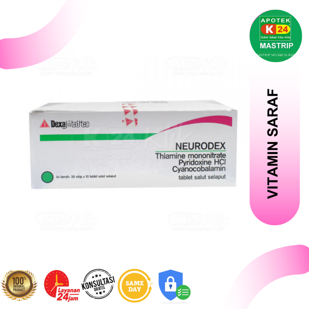 Neurodex Tablet / Vitamin Saraf Kesemutan Kebas / Dewasa / 10tablet