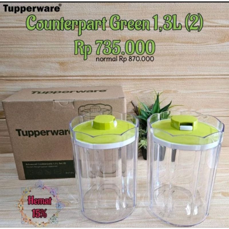 Counterpart green 1,3L tupperware