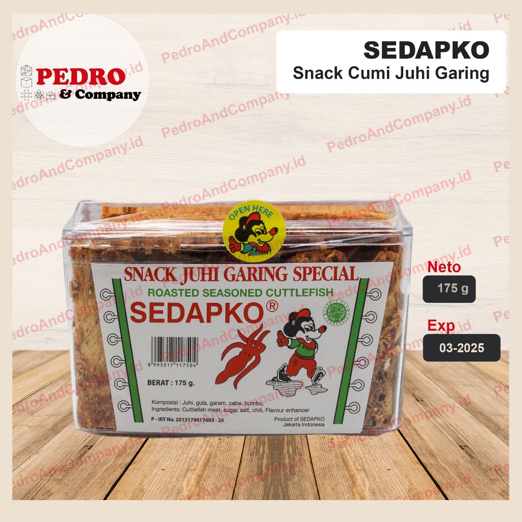 

Sedapko - Snack juhi garing special/ roasted cuttlefish 175 gr