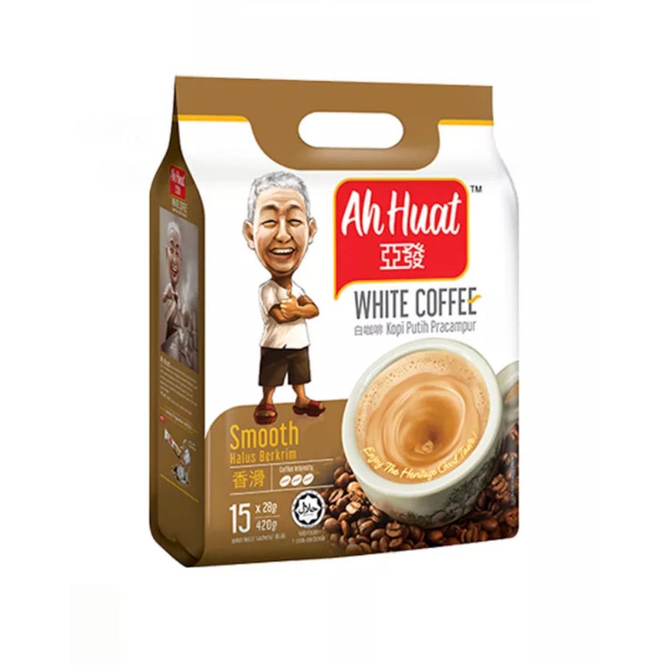 

Ah Huat White Coffee Smooth Halus Berkrim 15 x 30 Gram