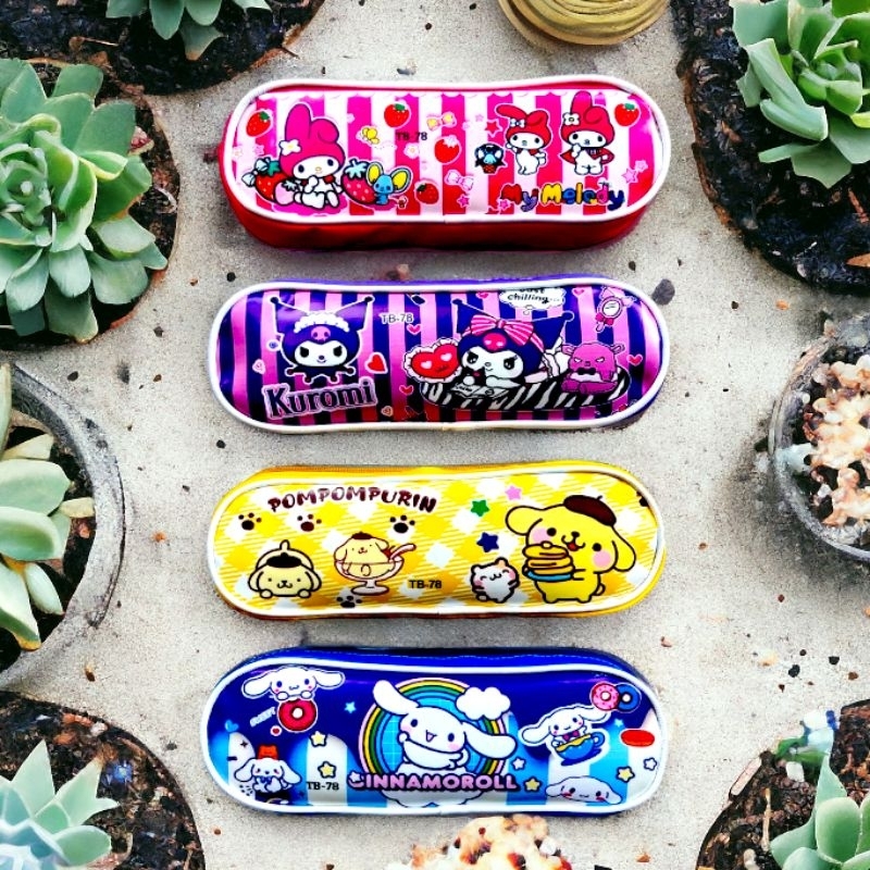 

Pensil Case Kotak Pensil Kain Resleting Oval SANRIO kuromi cinnamorol my melody