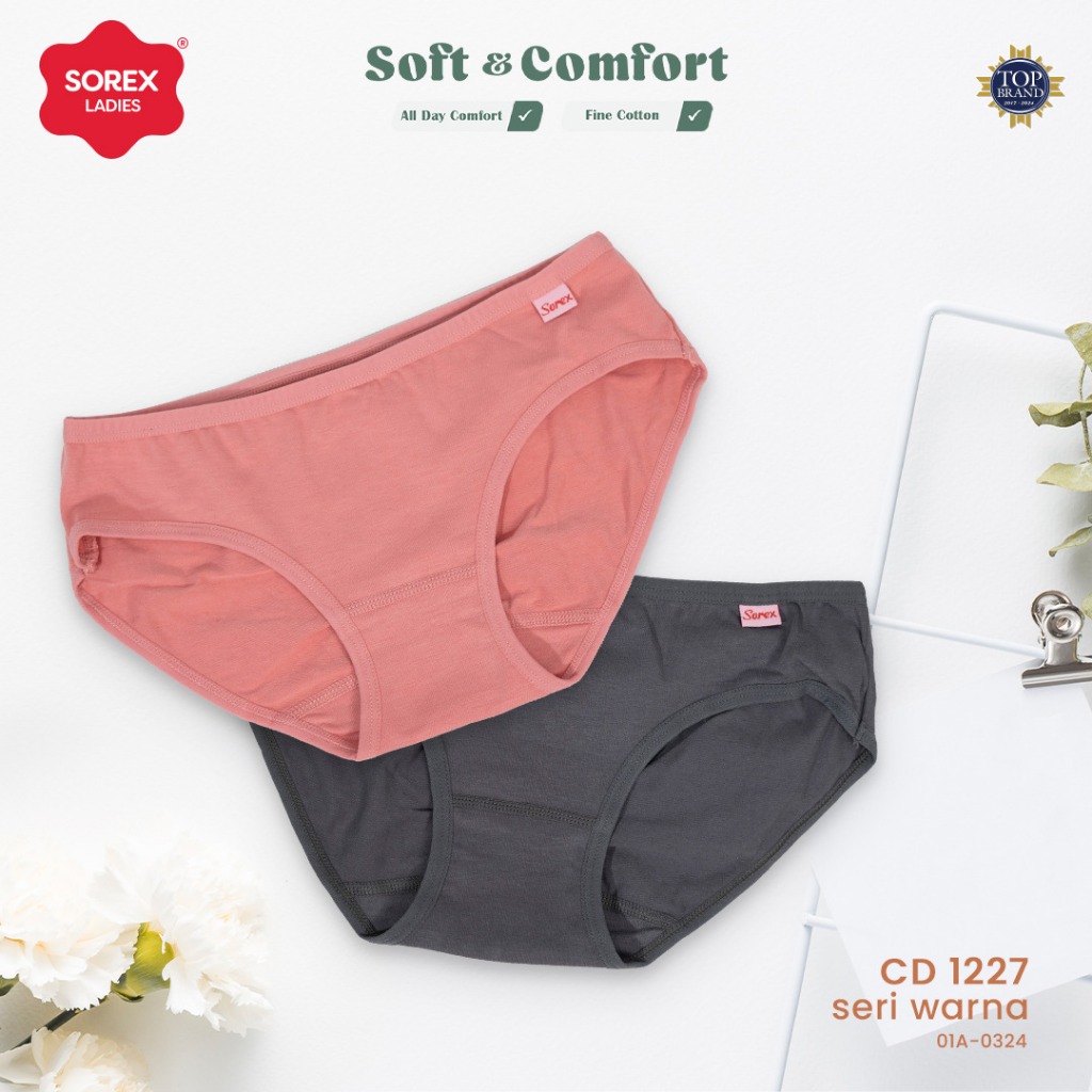 (Grosir 12pcs) Celana dalam wanita 1227 Sorex