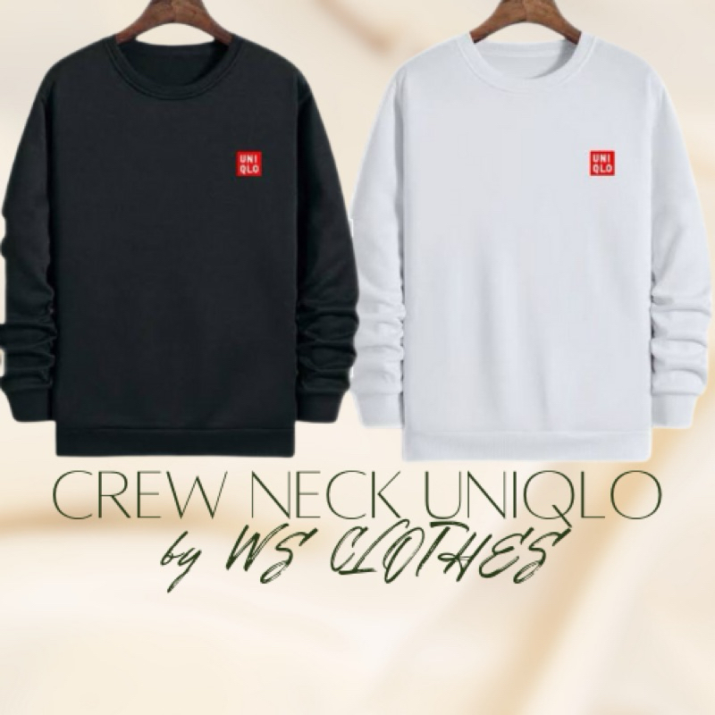 Sweater Crew Neck CN Uniqlo pria wanita cewek cowok premium