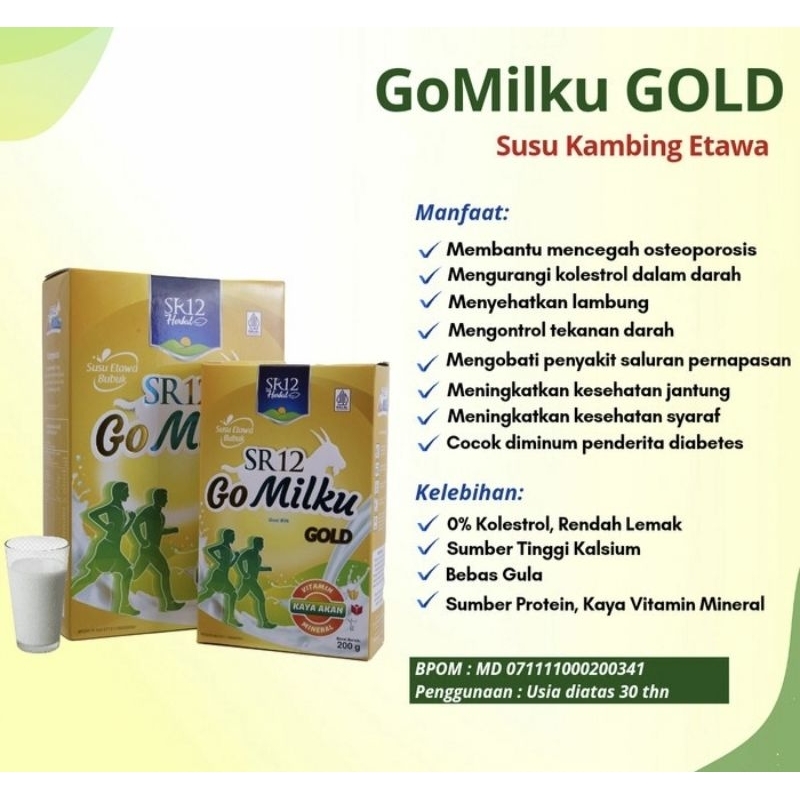 

SR12 Go Milku Gold Susu Kambing Etawa - HERBAL ORIGINAL