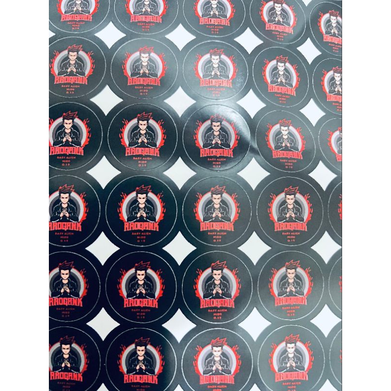 

Stiker Cromo Print Arogank Ukuran 3