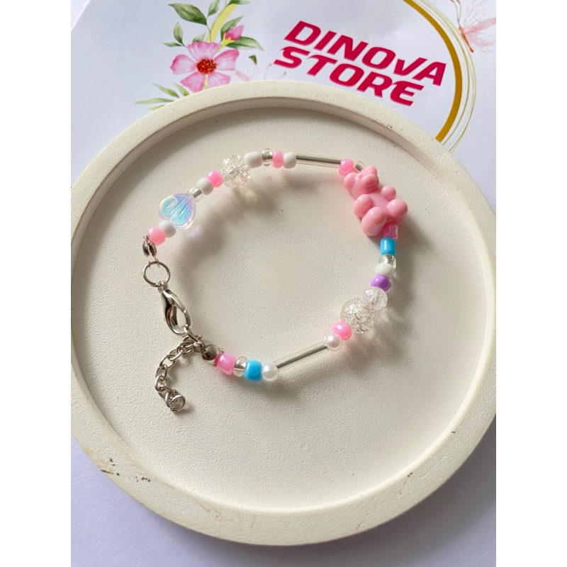 PANDA GELANG MANIK AESTHETIC /gelang mutiara/gelang couple