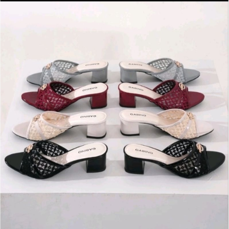Gabino Sandal Wanita Heels Casual Dorata - G1BB3024