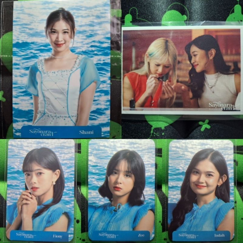 Photocard (PC)/Photopack (PP) Sayonara Crawl JKT48 (Official) Zee, Shani, Fiony, Indah, Feni