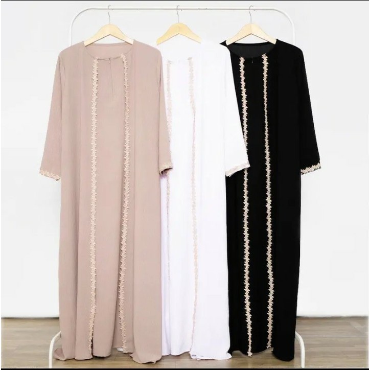 Abaya Hitam murah remaja dewasa kekinian 2026 Jumbo Polos dress elegan ukuran S M L XL XXL new