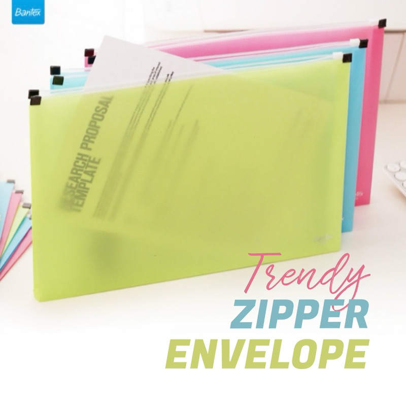 

ZIPPER BAG ENVELOPE LANDSCAPE TRENDY BANTEX 3222 | MAP PLASTIK RESLETING