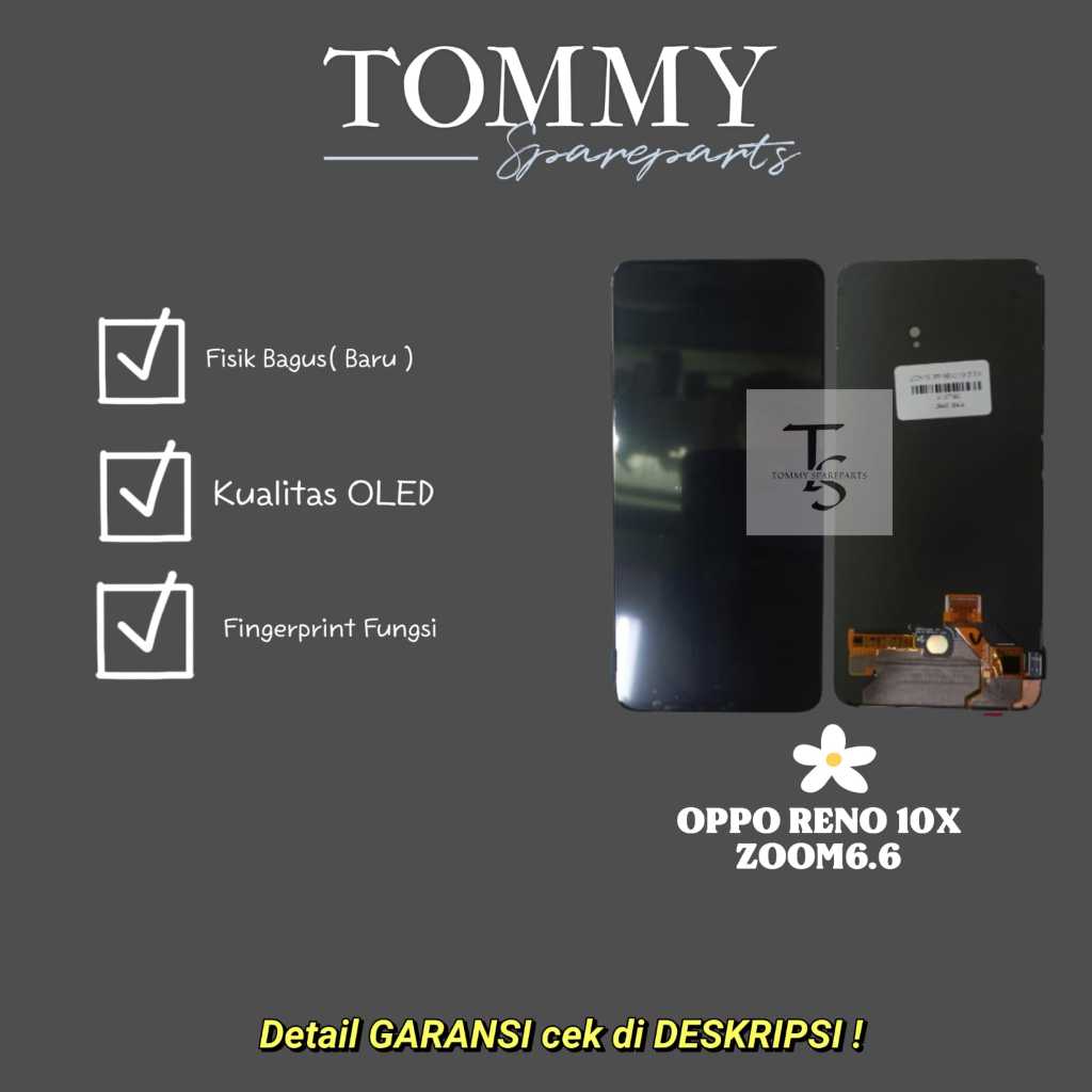 LCD TOUCHSCREEN OPPO RENO 10X ZOOM ORIGINAL OLED FINGERPRINT FUNGSI