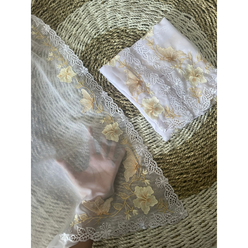 kain kebaya bordir motif kupu kupu by kebaya prana