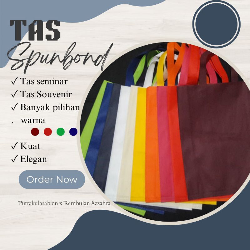 

PROMO DISKON Tas Spunbond 30x40 Tas Kain seminar souvenir