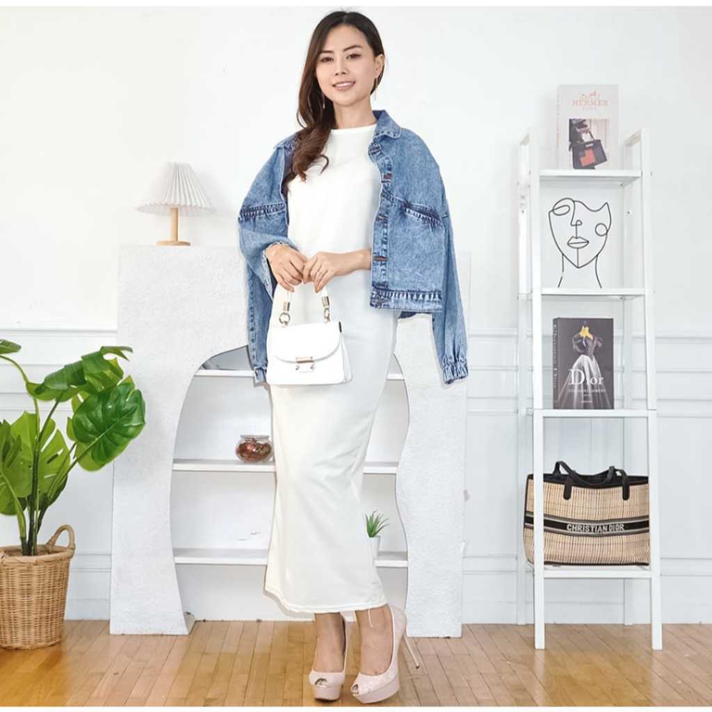 INNER DRESS SPAN INNER BASIC SPAN LONG DRESS INNER LONG DRESS RAJUT PREMIUM TEBAL INNER BAJU BUNTUNG