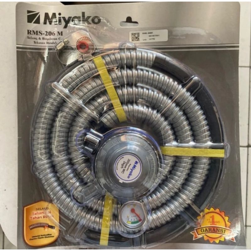 SELANG GAS MIYAKO RMS 206 - REGULATOR GAS MIYAKO - REGULATOR MIYAKO - SELANG GAS MURAH - SELANG KOMP